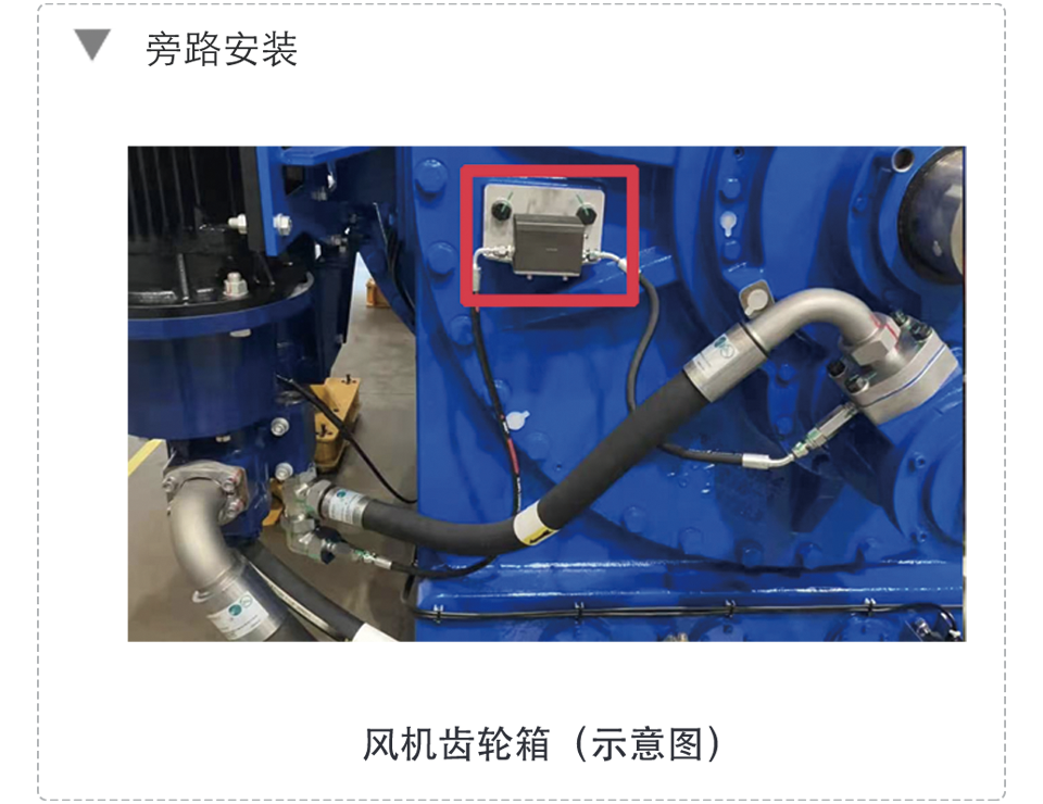 旁路多功能油液檢測(cè)傳感器安裝示意圖